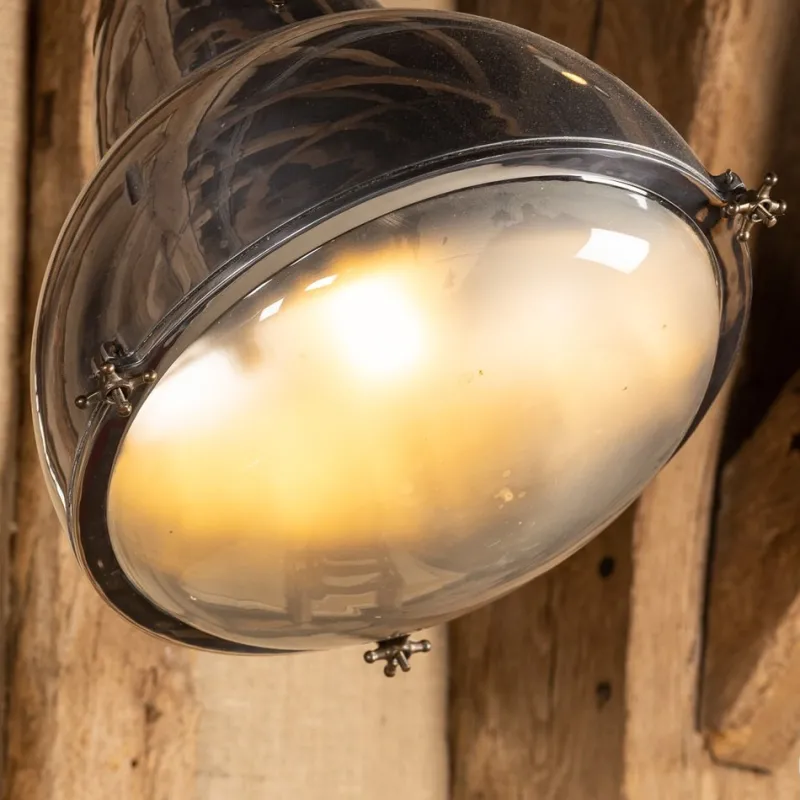 Pamono 20th Century Dutch Polished Metal Outdoor Lamps, 1920s, Set of 2> Garden Lighting