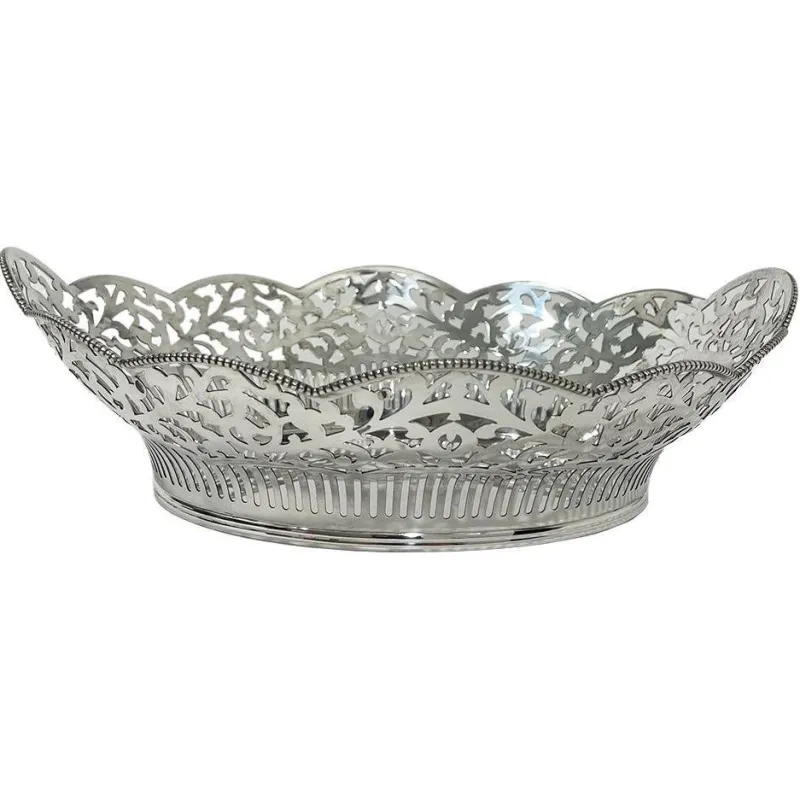 Pamono 20th Century Dutch Silver Bread Basket by Van Kempen & Begeer> Serving Dishes