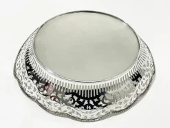 Pamono 20th Century Dutch Silver Bread Basket by Van Kempen & Begeer><noscript><img width=