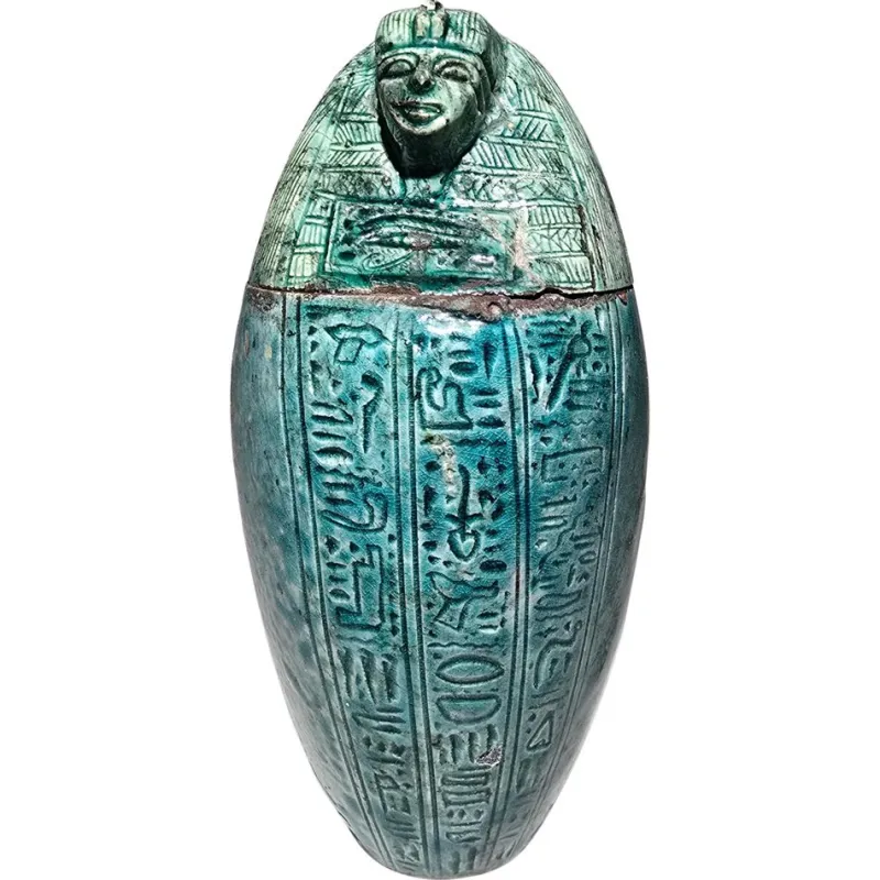 Pamono 19th Century Egyptian Canopic Jar, 1860> Bottles, Carafes & Jugs