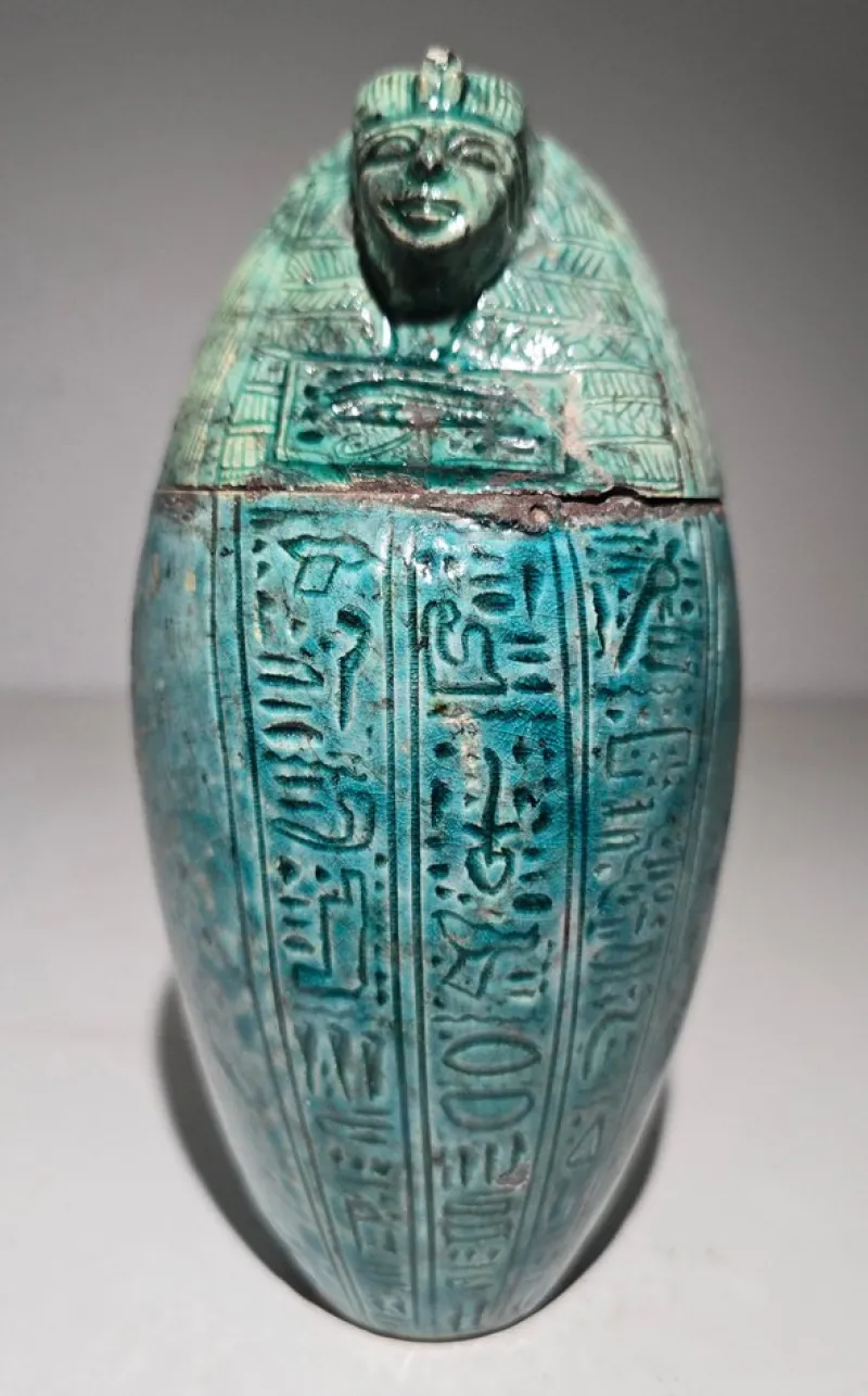 Pamono 19th Century Egyptian Canopic Jar, 1860> Bottles, Carafes & Jugs