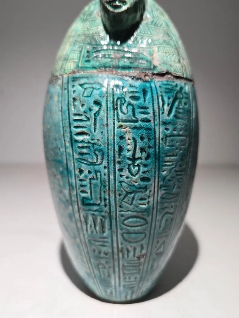 Pamono 19th Century Egyptian Canopic Jar, 1860> Bottles, Carafes & Jugs