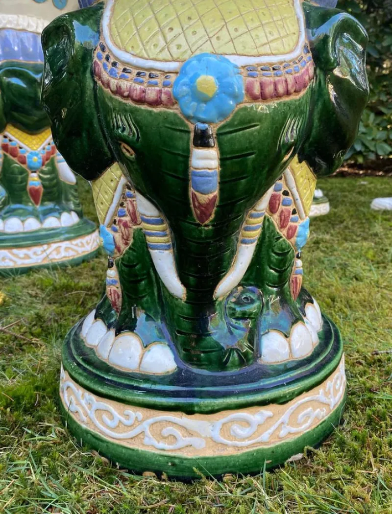 Discount Pamono 20th Century Elephant Garden or Patio Seating, Set of 5