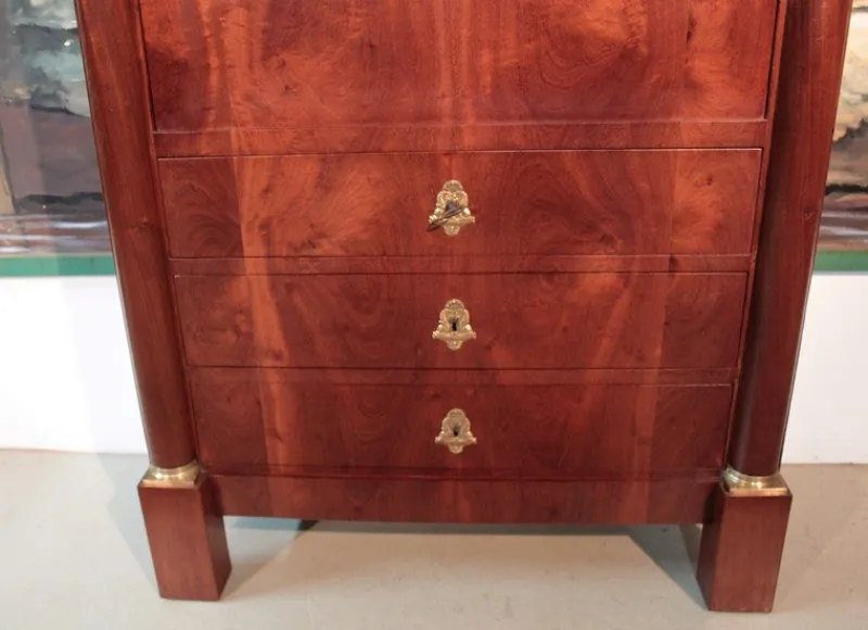 Pamono 19th Century Empire Mahogany Secretaire> Secretaires
