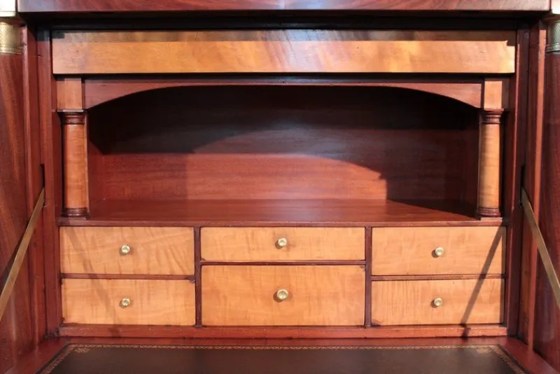 Pamono 19th Century Empire Mahogany Secretaire> Secretaires