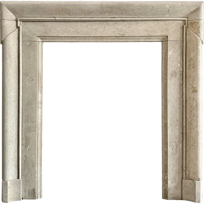 Pamono 18th Century English Architectural Stone Bolection Fireplace Mantel, 1780> Fireplaces And Mantels