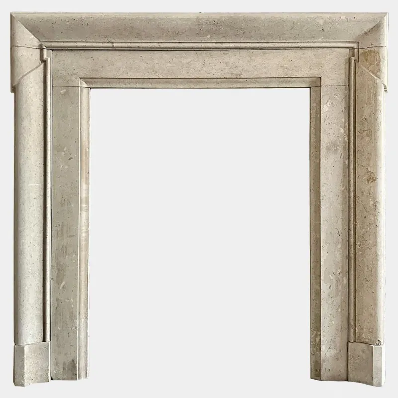 Pamono 18th Century English Architectural Stone Bolection Fireplace Mantel, 1780> Fireplaces And Mantels