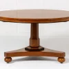 Pamono 19th Century English Burr Elm Centre Table> Console Tables