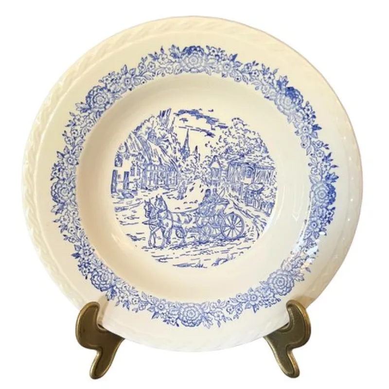 Pamono 19th Century English Ironstone Dinner Set, 1880s, Set of 58> Dinner Plates & Bowls