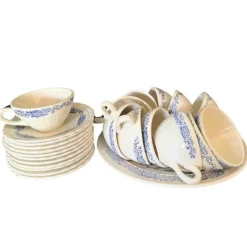 Pamono 19th Century English Ironstone Dinner Set, 1880s, Set of 58><noscript><img width=