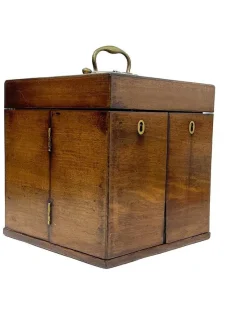Pamono 19th Century English Medicine Chest by Clay & Abraham, Liverpool> Dressers, Commodes & Chests