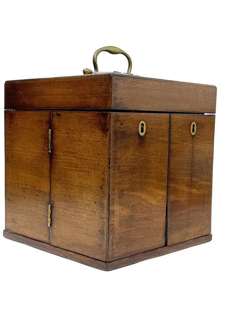 Pamono 19th Century English Medicine Chest by Clay & Abraham, Liverpool> Dressers, Commodes & Chests