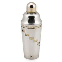 Pamono 20th Century English Silver-Plated Recipe Cocktail Shaker from Finnigans, 1930s