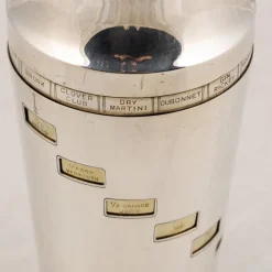 Pamono 20th Century English Silver-Plated Recipe Cocktail Shaker from Finnigans, 1930s