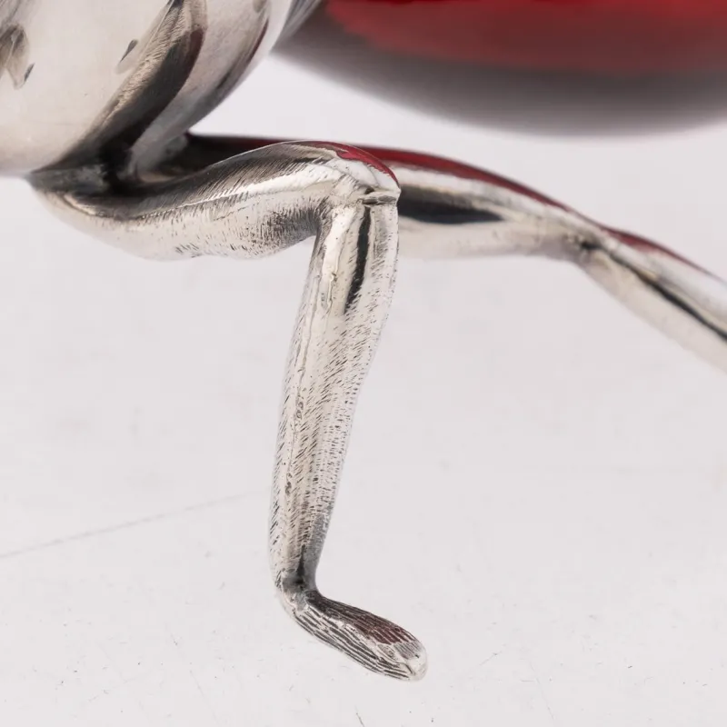 Clearance Pamono 20th Century English Silver Plated Novelty Wasp Condiment Bowl & Spoon from Mappin & Webb, 1960s, Set of 2