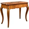 Pamono 19th Century English Victorian Burl Walnut and Marquetry Inlaid Card Table, 1860s> Game Tables