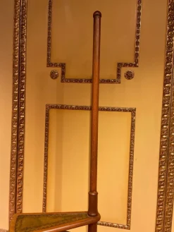 Pamono 20th Century English Victorian Leather Library Steps or Stepladder><noscript><img width=