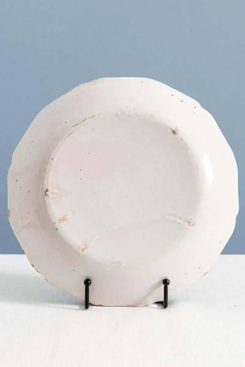 Clearance Pamono 18th Century Faience Town with Bridge Plate from Nevers