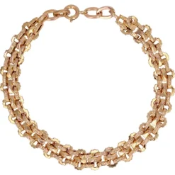 Pamono 20th Century French 18 Karat Yellow Gold Double Row Bracelet> Bracelets