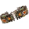 Pamono 19th Century French Citrine Pearl Enamel Silver Bracelet> Bracelets