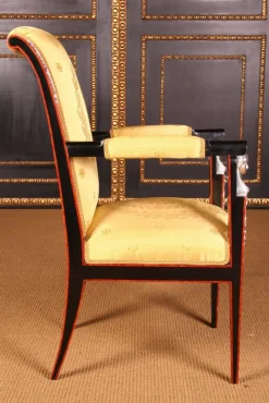 Pamono 20th Century French Empire Style Garniture Living Room Set, Set of 3><noscript><img width=