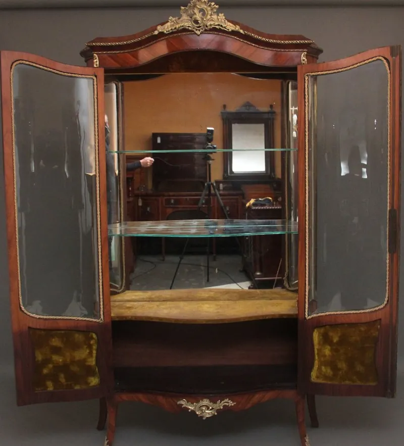 Outlet Pamono 19th Century French Kingwood Display Cabinet, 1880s
