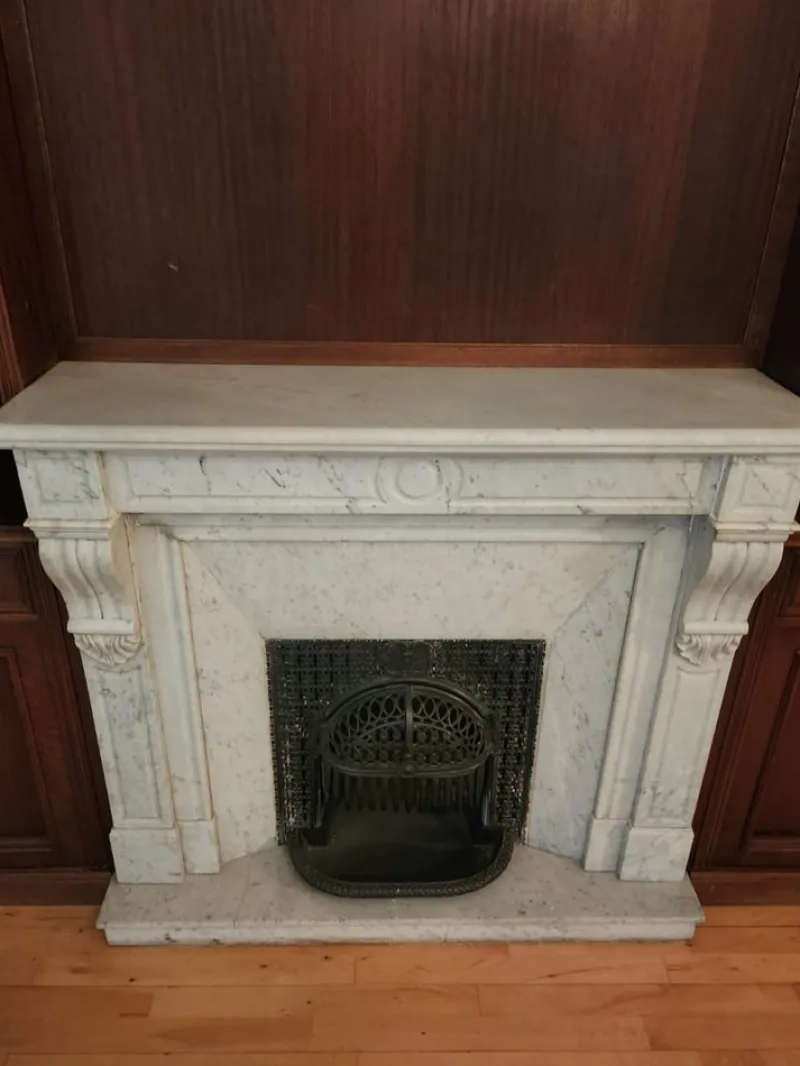 Pamono 19th Century French Marble Fireplace, 1860s> Fireplaces And Mantels