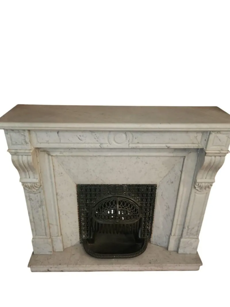 Pamono 19th Century French Marble Fireplace, 1860s> Fireplaces And Mantels