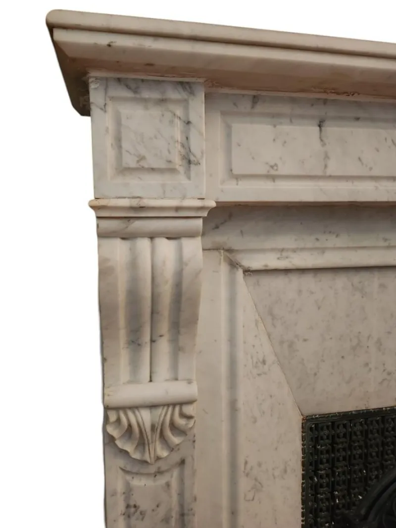 Pamono 19th Century French Marble Fireplace, 1860s> Fireplaces And Mantels