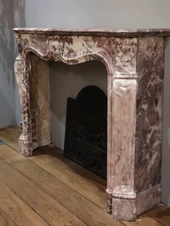 Best Pamono 19th Century French Pink Marble Mantelpiece