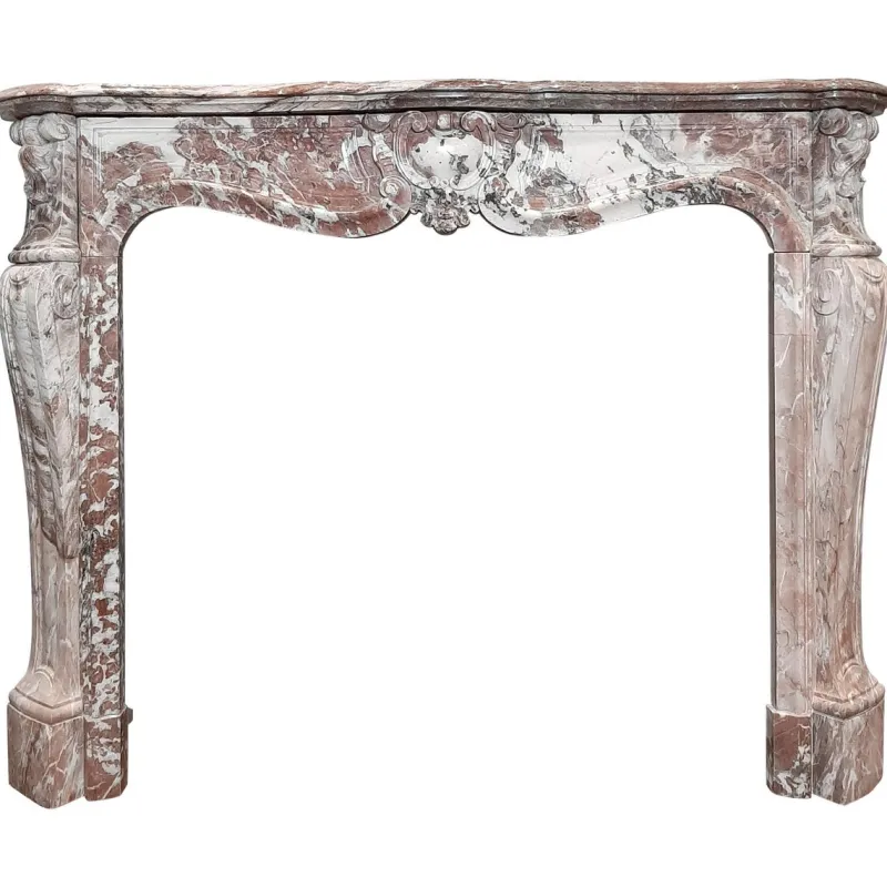 Outlet Pamono 19th Century French Pink Marble Mantelpiece