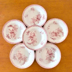 Pamono 19th Century French Plates from Sarreguemines, Set of 6> Dinner Plates & Bowls