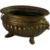 Pamono 19th Century French Polished Brass Jardiniere with Lions Ring Handles> Ice Buckets & Wine Coolers