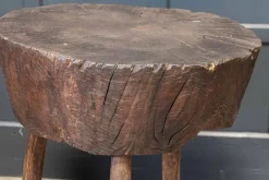 Sale Pamono ​19th Century French Provincial Rustic Elm Chopping Block Table