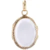 Sale Pamono 20th Century French Rock Crystal 18 Karat Yellow Gold Locket Pendant