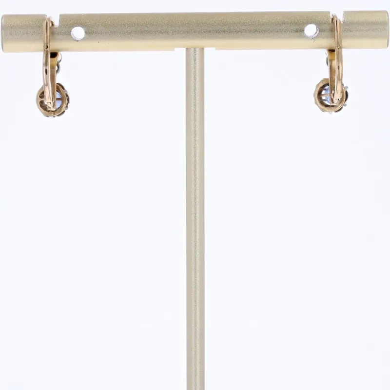Pamono 20th Century French Sapphire 18 Karat Yellow Gold Lever-Back Earrings, Set of 2> Earrings