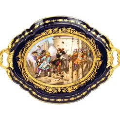 Online Pamono 19th Century French Sevres Porcelain Tray by Moreaux
