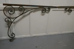 Pamono 19th Century French Wrought Iron Gate Post Corners, 1850s, Set of 2> Architectural Elements