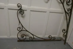 Pamono 19th Century French Wrought Iron Gate Post Corners, 1850s, Set of 2><noscript><img width=