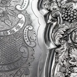 Sale Pamono 19th Century Georgian English Solid Silver Salver Tray from John Edward Terrey