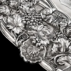 Sale Pamono 19th Century Georgian English Solid Silver Salver Tray from John Edward Terrey