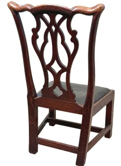 Pamono 19th Century Georgian Style Oak Children's Chair, 1880><noscript><img width=