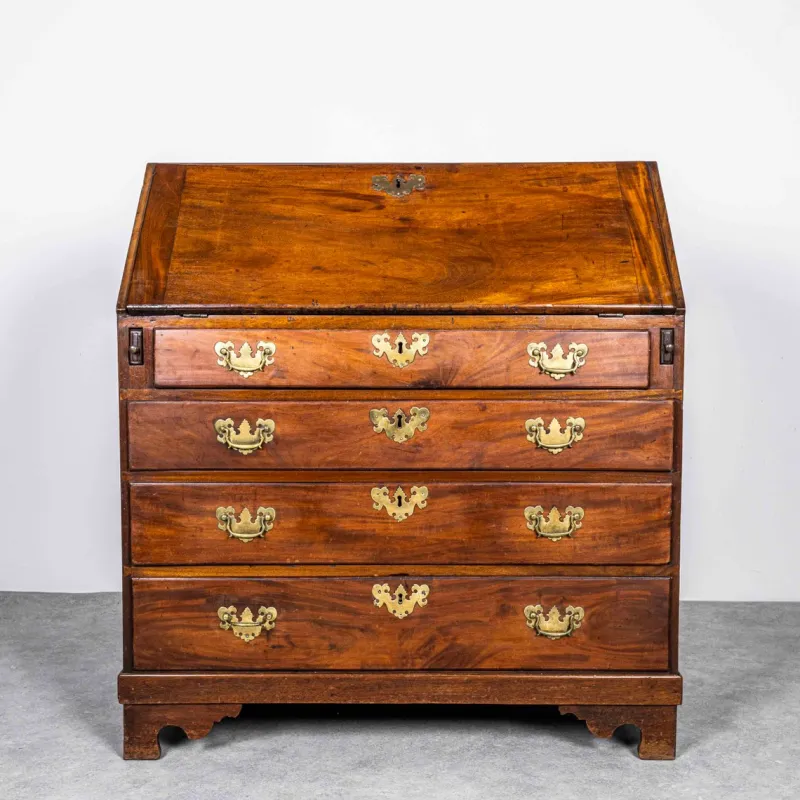 Hot Pamono 18th Century Georgian Walnut Bureau Secretary