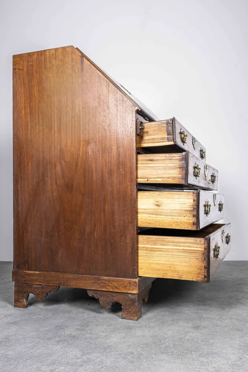 Hot Pamono 18th Century Georgian Walnut Bureau Secretary