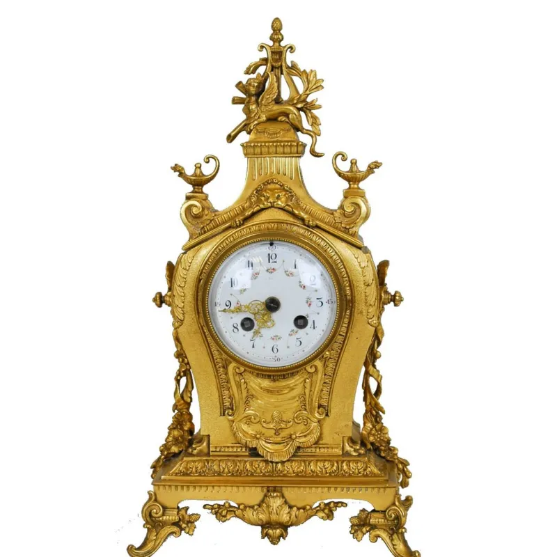 Best Pamono 19th Century Gilt Bronze Clock