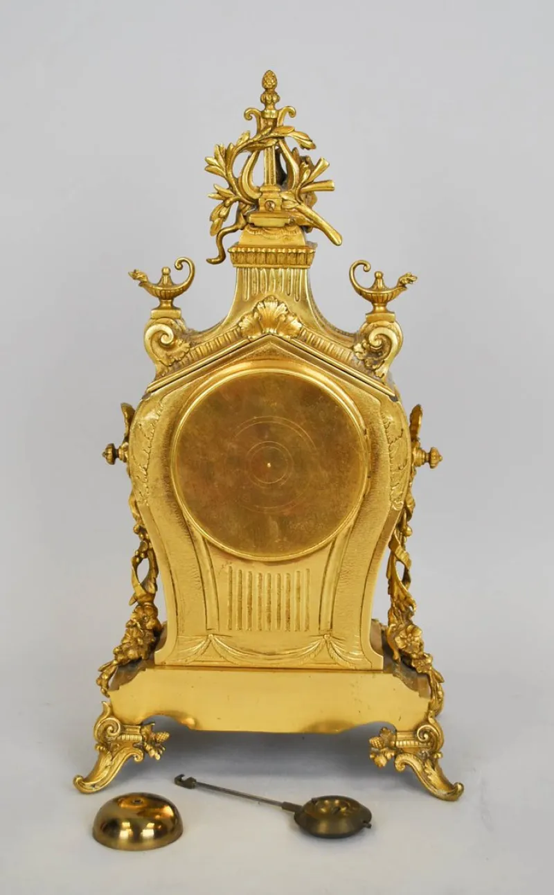 Best Pamono 19th Century Gilt Bronze Clock