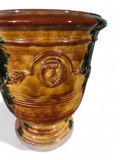Pamono 19th Century Glazed Ceramic Planter, 1890><noscript><img width=