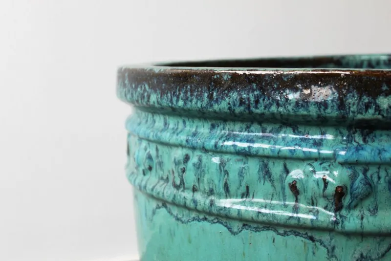 Online Pamono 20th Century Glazed Terracotta Planter