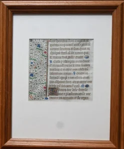 Pamono 15th Century Gothic Illuminated Manuscript Parchment> Posters