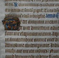 Pamono 15th Century Gothic Illuminated Manuscript Parchment><noscript><img width=